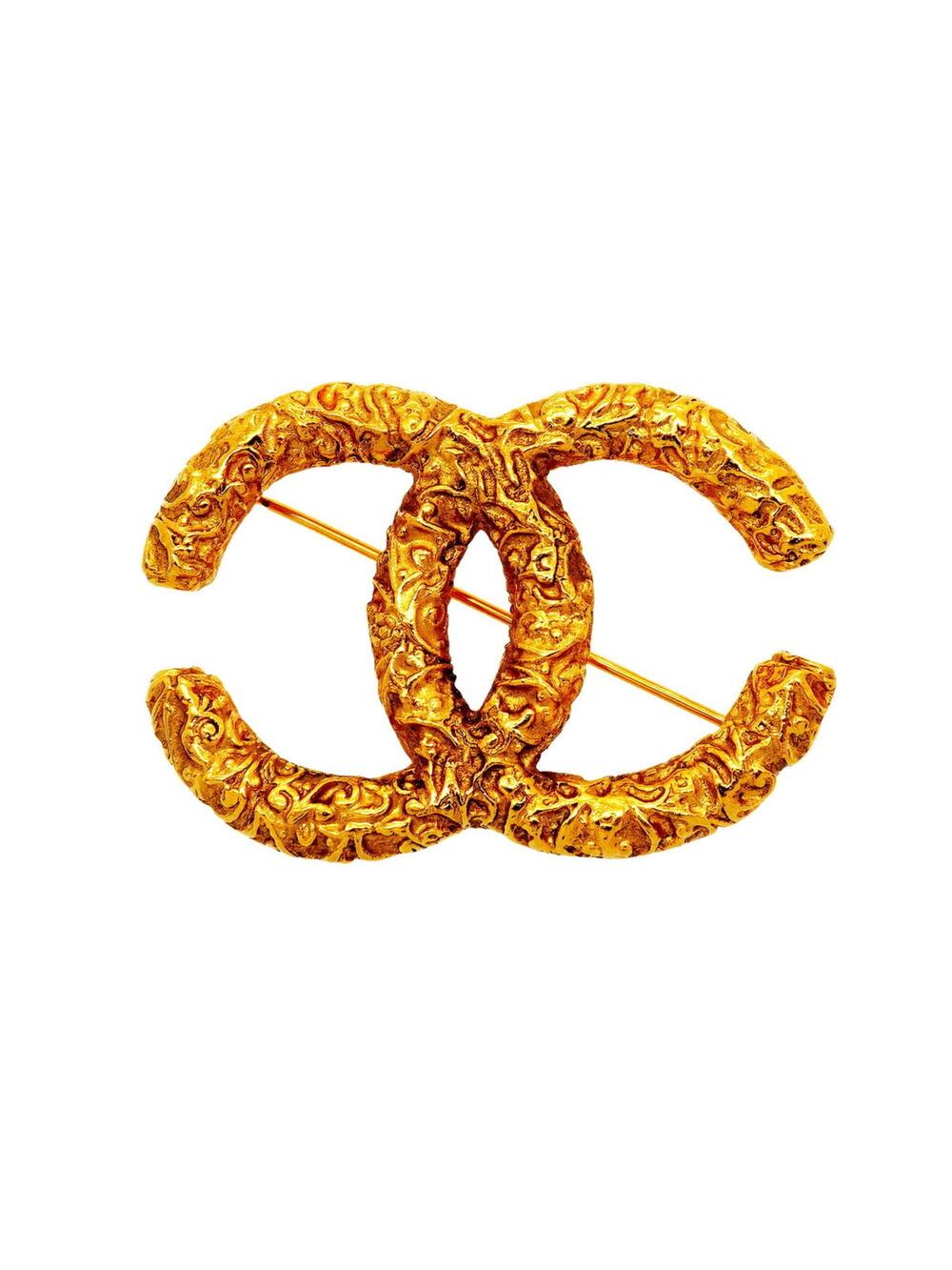 Chanel Cc Logo Brooch Metal #343176C10B